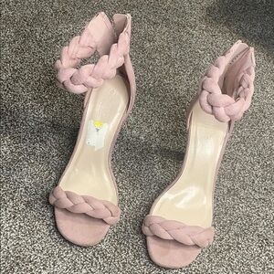 Charlotte Russe Blush Braided Heels